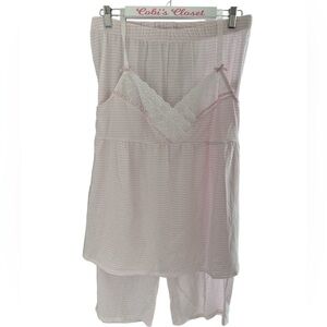 Charter Club Intimates Womens 2 Piece Pajama Set, NWT, Size-L